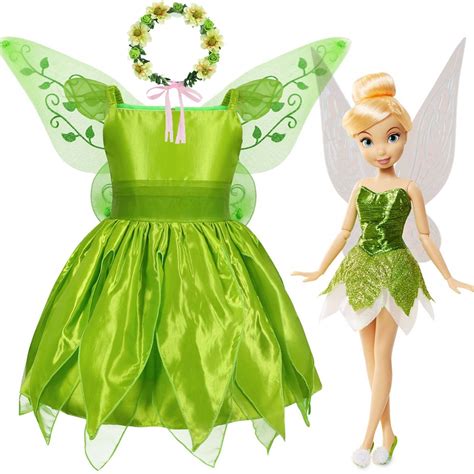 cute tinkerbell costumes|child disney tinkerbell costume.